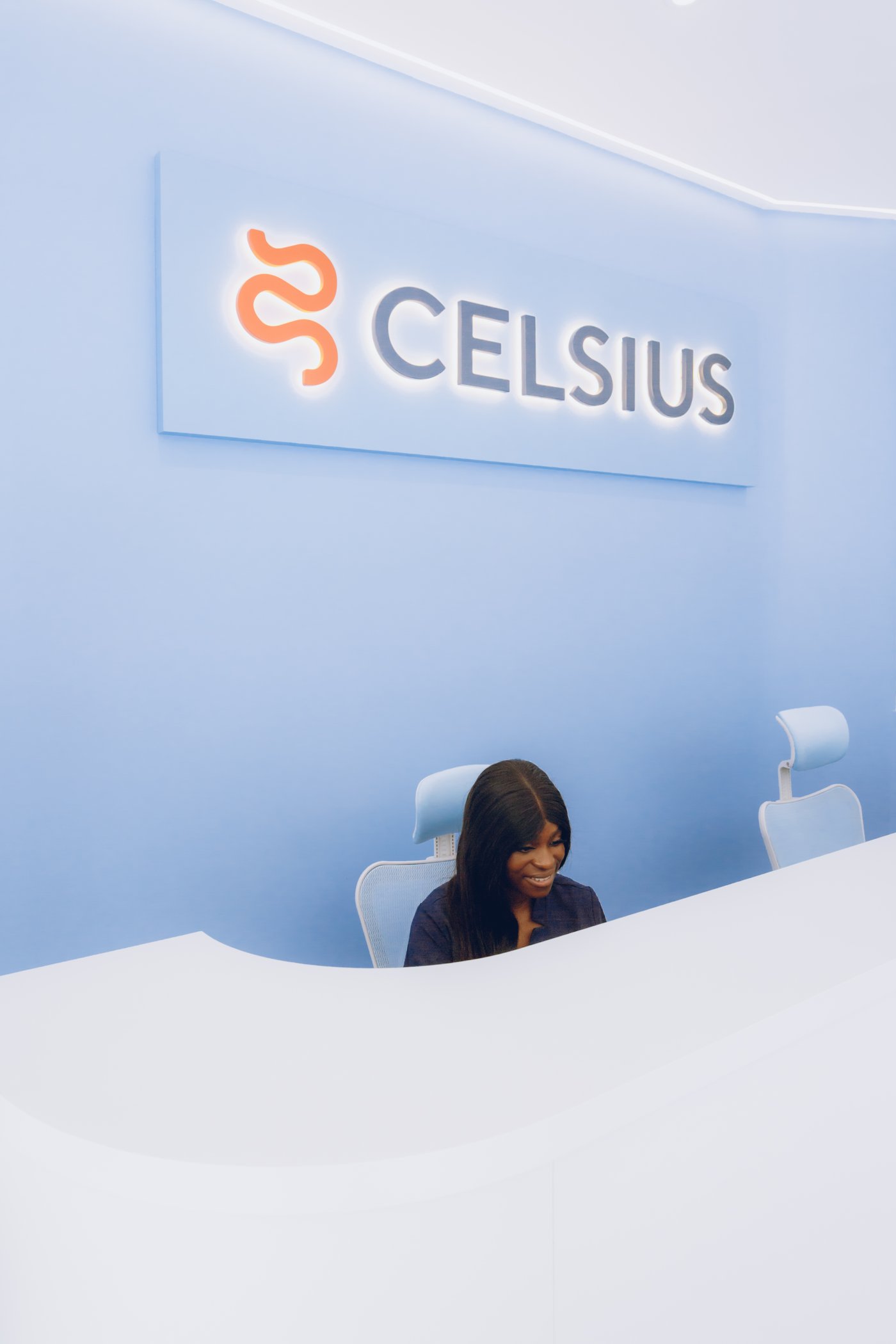 Accueil du centre avec le logo Celsius