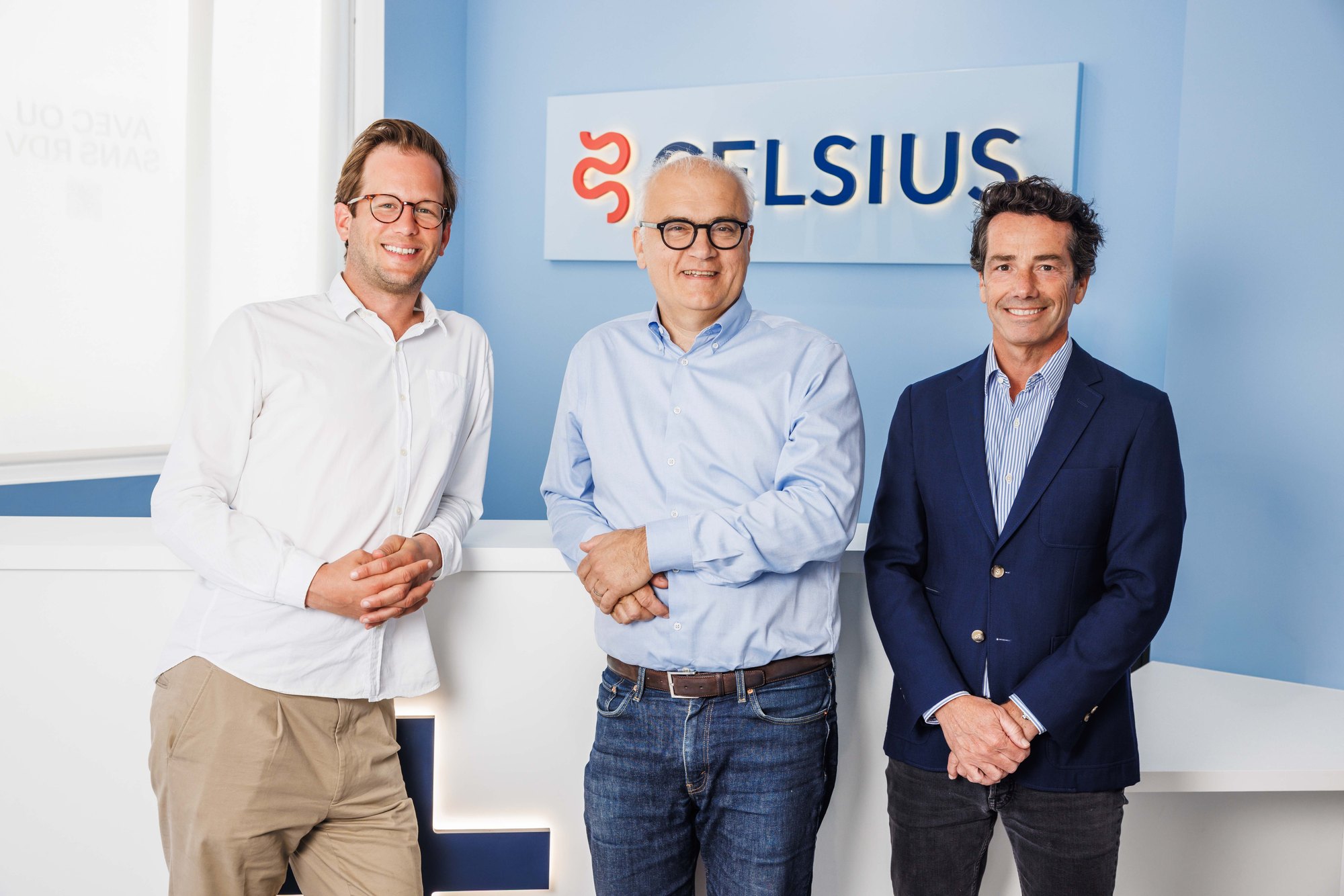 Les fondateurs de Celsius Santé à l'accueil du centre