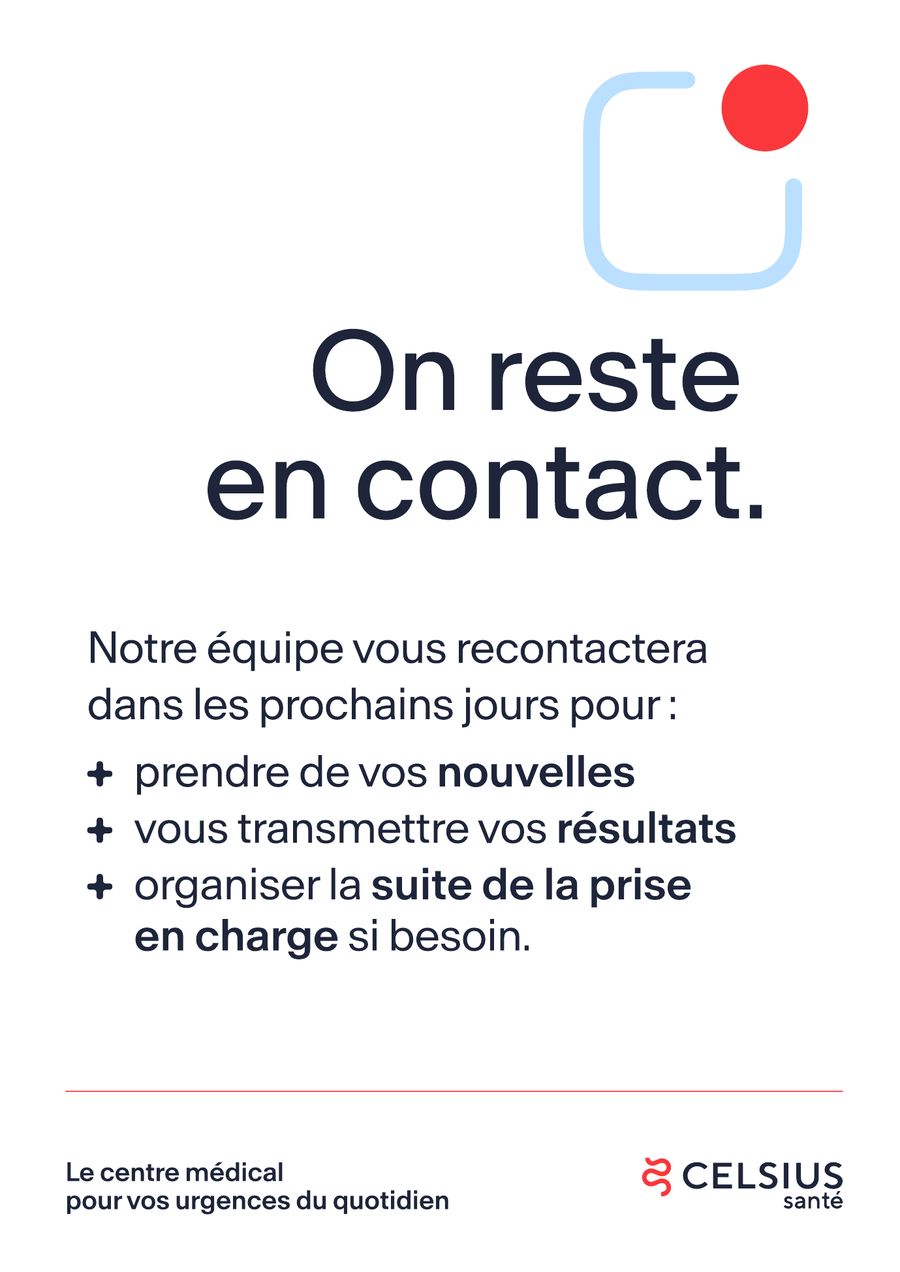 Carte de suivi post-consultation « On reste en contact »
